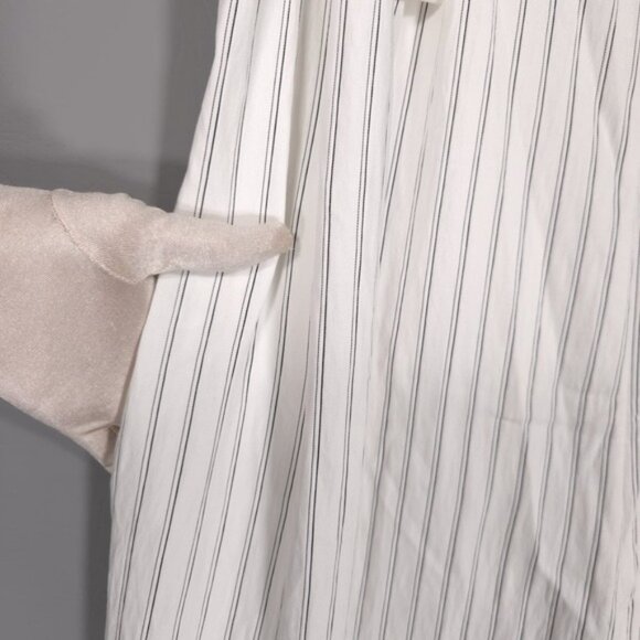 NWT Anthropologie Maeve Waders Wide-Leg Jumpsuit Size 8 Striped White - Picture 11 of 12